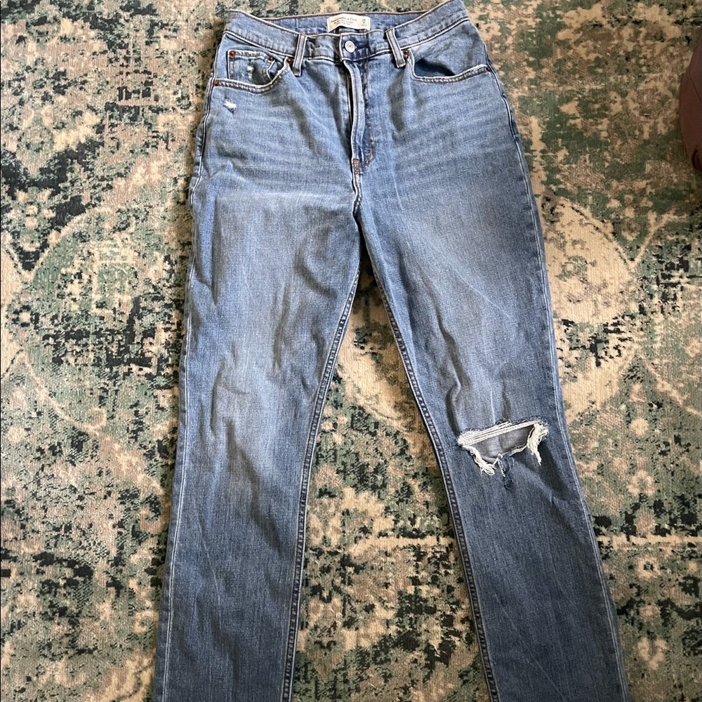 Abercrombie and Fitch full length Curve love jeans